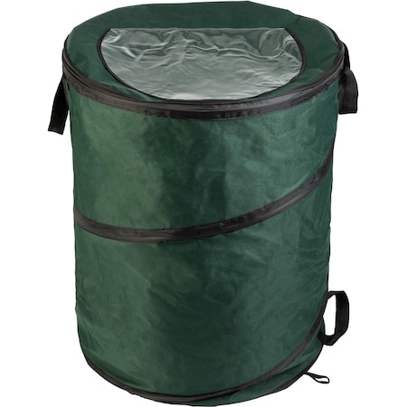 46-Gallon Pop Up Trash Can, Green